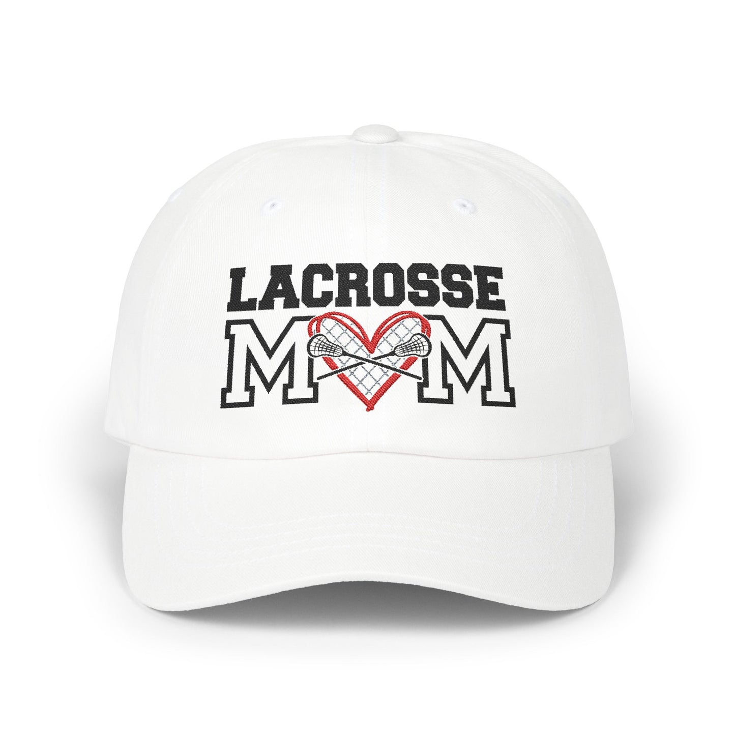 Personalized Lacrosse Mom Cap with Heart Design