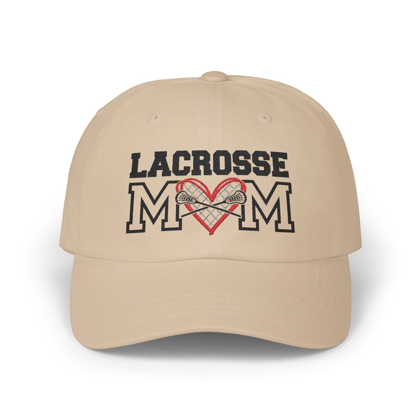 Personalized Lacrosse Mom Cap with Heart Design