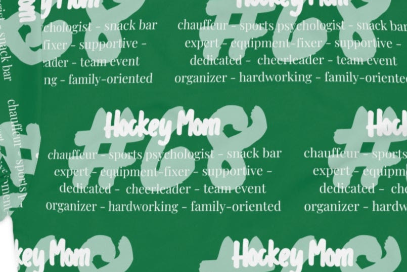Hockey Mom Meaning Hoodie with Child's Number & Team Colors