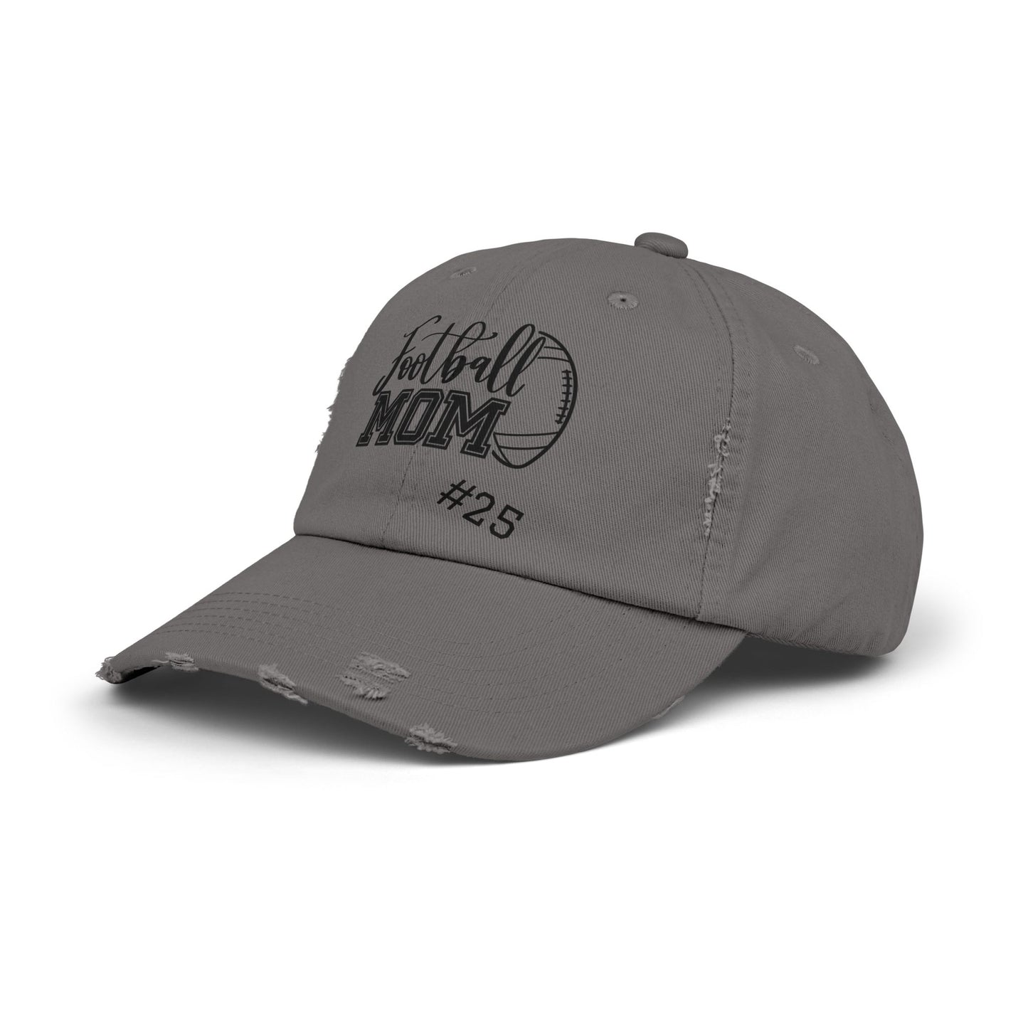 Football Mom Distressed Cap - Stylish & Casual Gift for Sports Moms