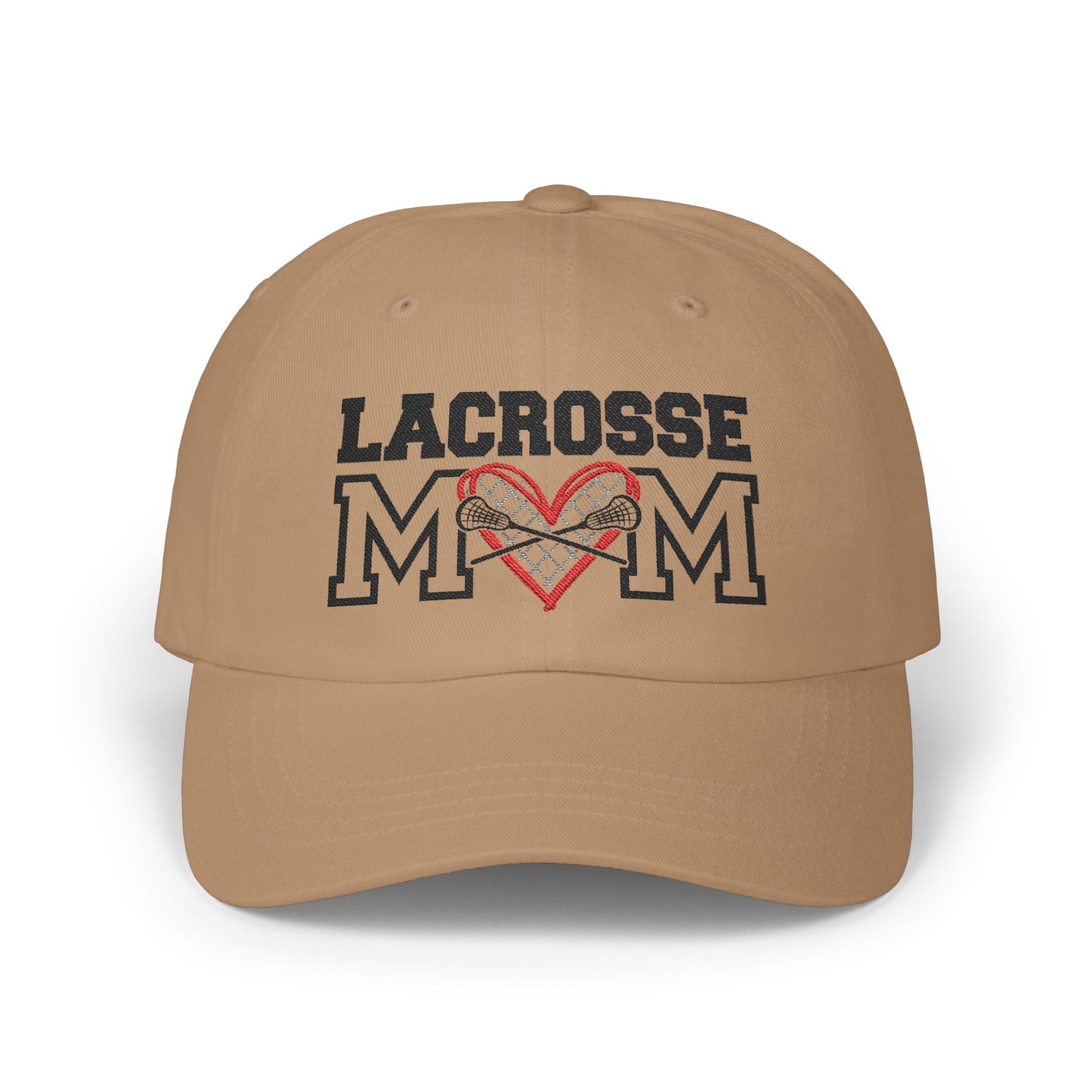 Personalized Lacrosse Mom Cap with Heart Design