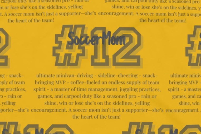 Soccer Mom Meaning Hoodie with Child's Number & Team Colors