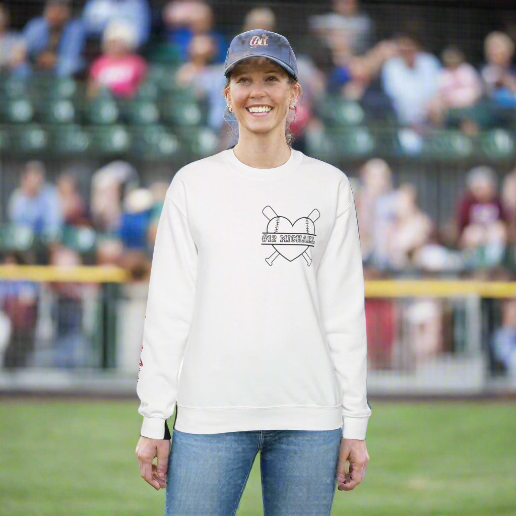 Personalized Baseball Mom Sweatshirt
