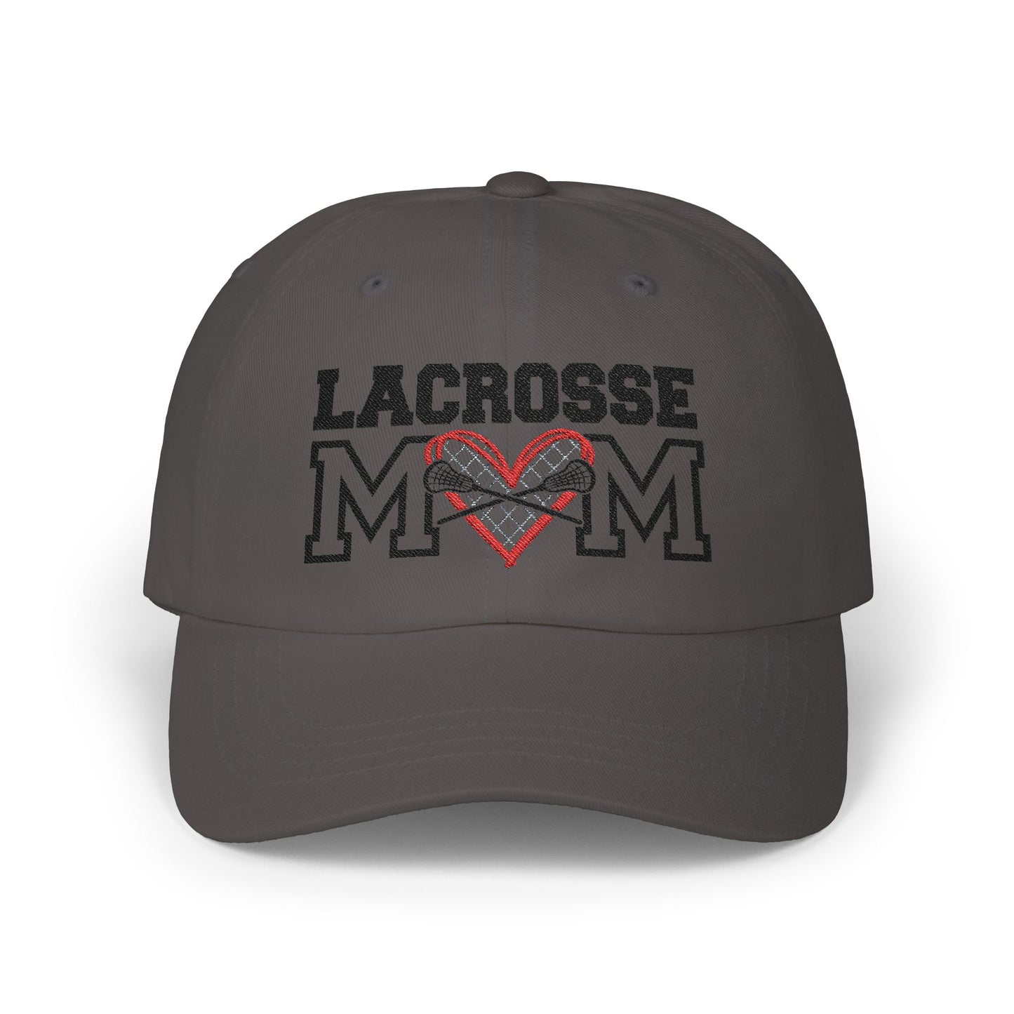 Personalized Lacrosse Mom Cap with Heart Design