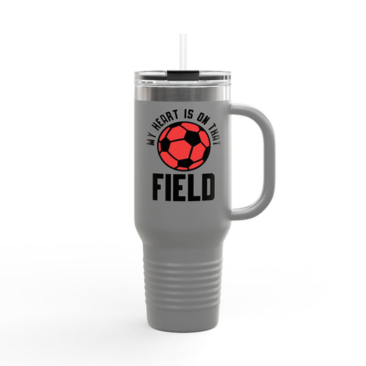 Personalized Sports  Soccer Mom Dad Travel Mug, 40oz