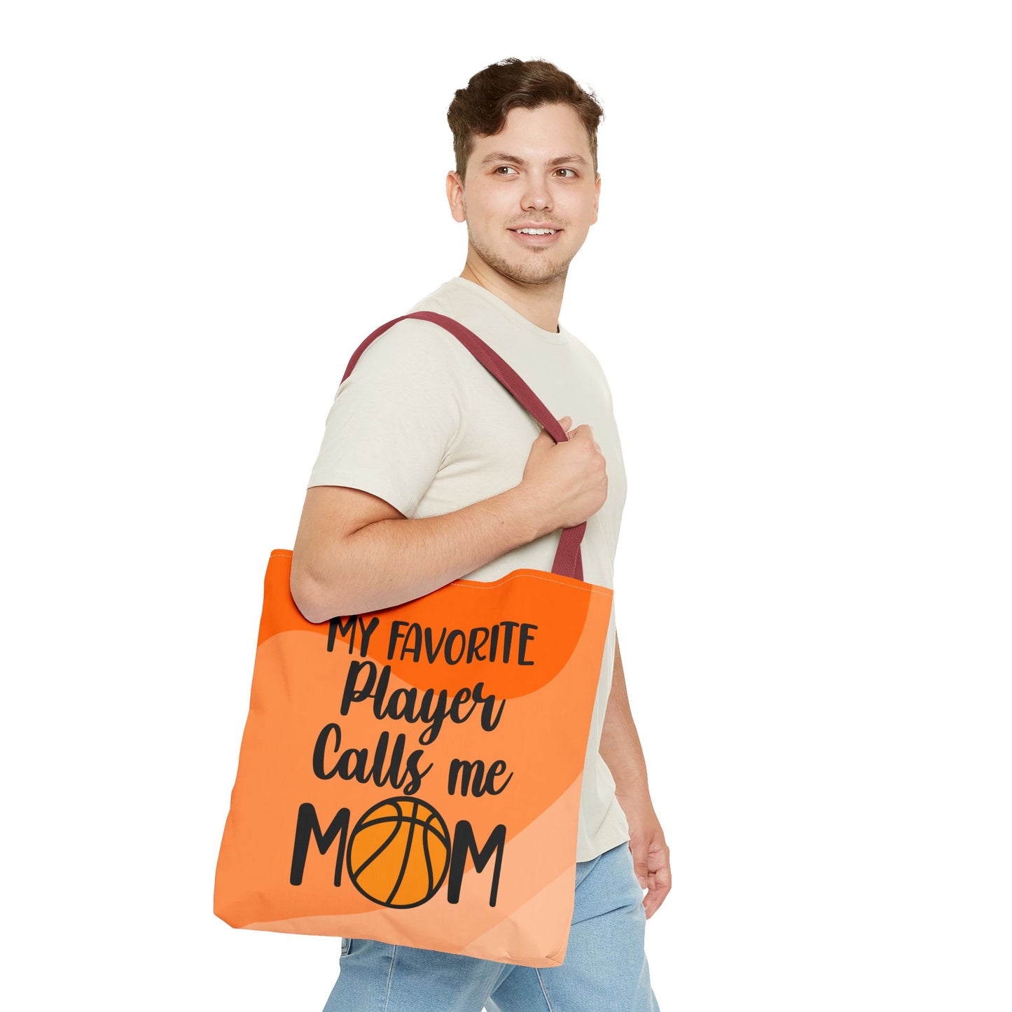 Personalized Basketball Mom Tote Bag