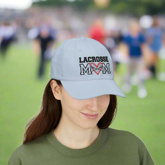 Personalized Lacrosse Mom Cap with Heart Design