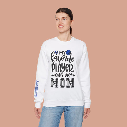 Personalized Football Mom Sweatshirt