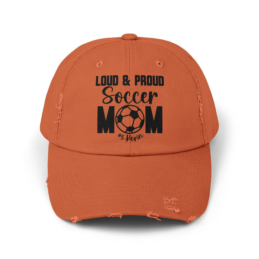 Soccer Distressed Cap - Stylish & Casual Gift for Sports Moms