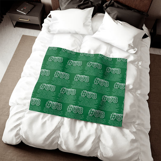 Football Mom Sweatshirt Blanket with Personalized Childs Number