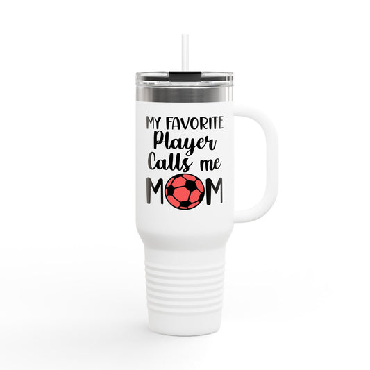 Personalized Sports  Soccer Mom Dad Travel Mug, 40oz