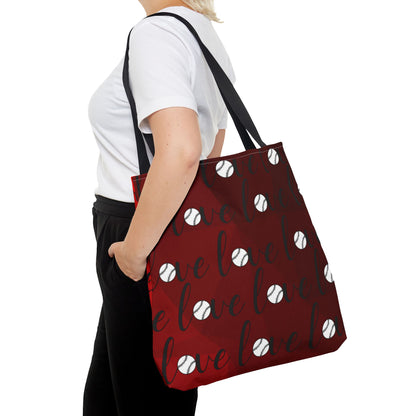 Personalized Baseball Mom Tote Bag, Custom Mom's Gift