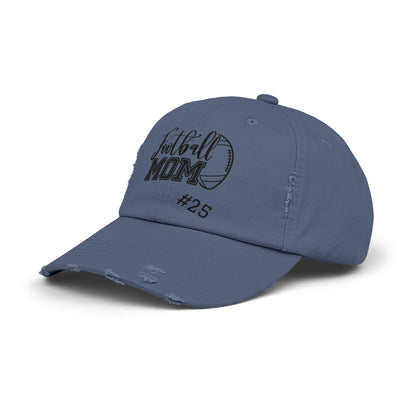 Football Mom Distressed Cap - Stylish & Casual Gift for Sports Moms