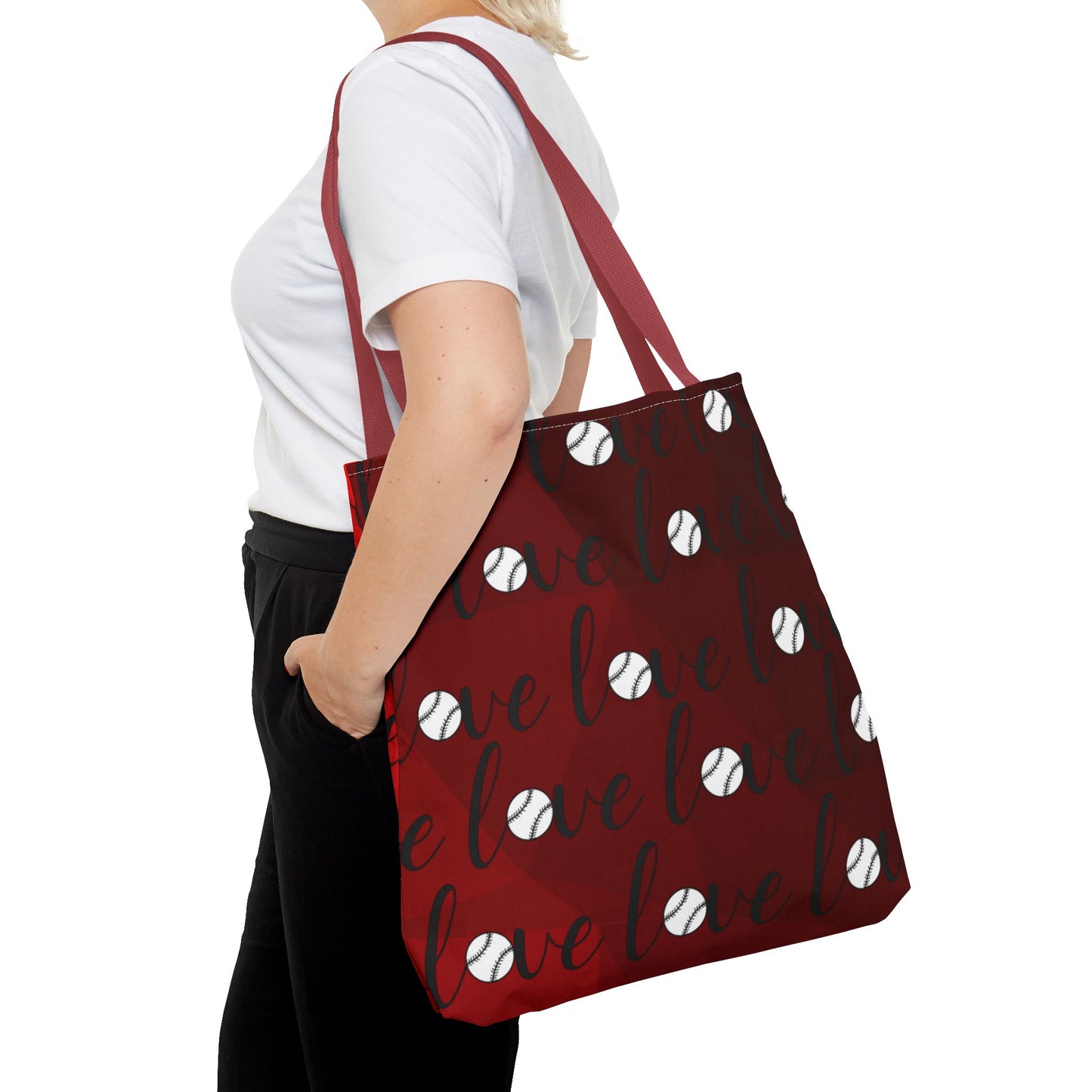 Personalized Baseball Mom Tote Bag