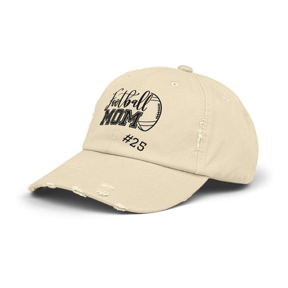 Football Mom Distressed Cap - Stylish & Casual Gift for Sports Moms
