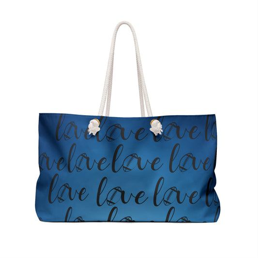 Personalize Sports Parents Weekender Bag, Football Mom, Custom Mom's Gift