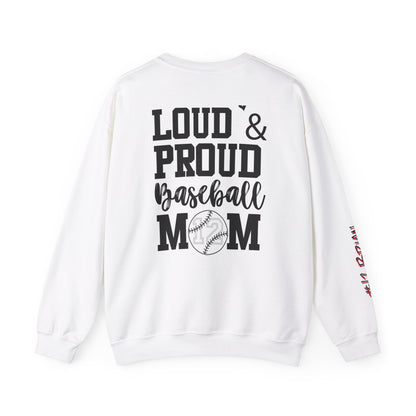 Personalized Baseball Mom Sweatshirt