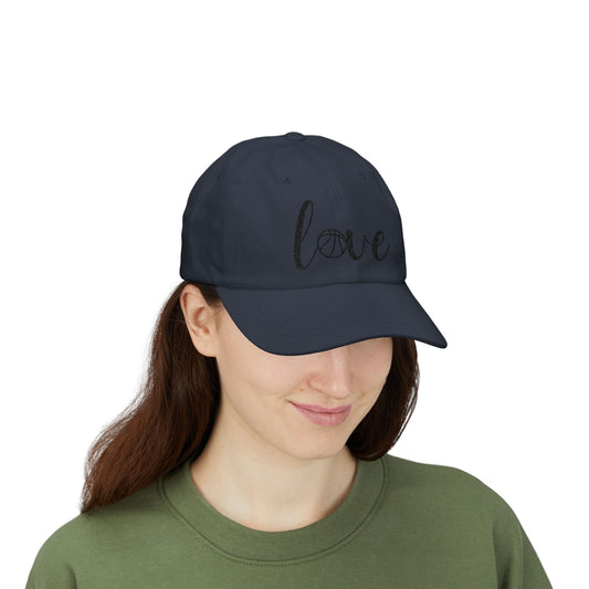Personalized Basketball Mom Cap with Heart Design