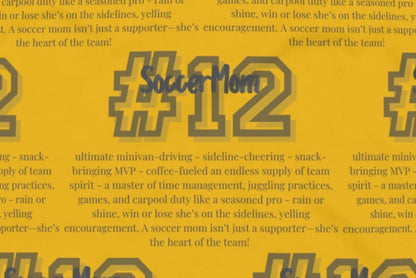 Soccer Mom Meaning Hoodie with Child's Number & Team Colors