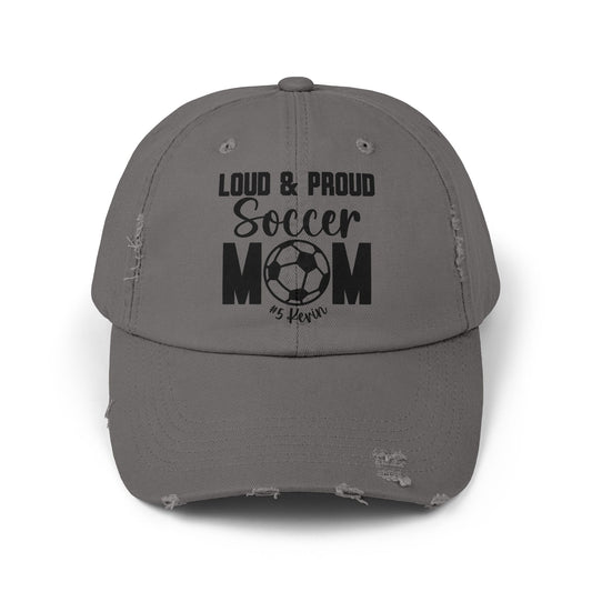 Soccer Distressed Cap - Stylish & Casual Gift for Sports Moms