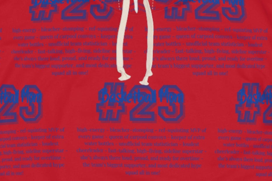 Basketball Mom Meaning Hoodie with Child's Number & Team Colors