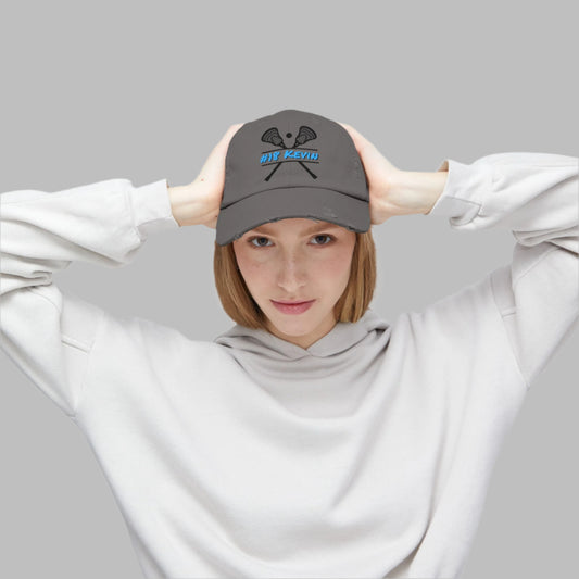 Lacrosse Mom Distressed Cap - Stylish & Casual Gift for Sports Moms