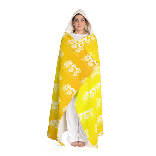 Hooded Sherpa Blanket - Cozy Fun Patterns for Hockey or Sports Moms