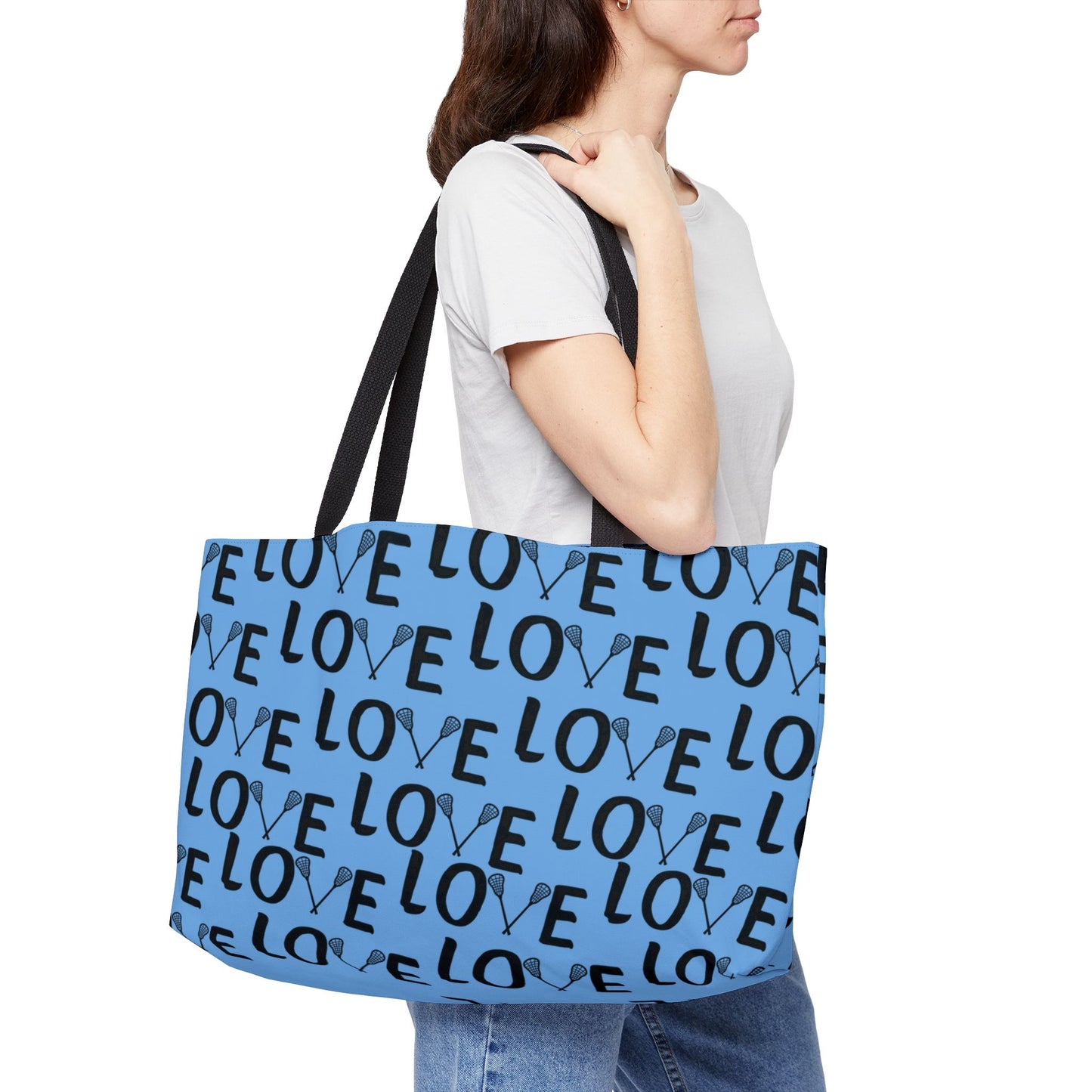 Sports Mom Lacrosse Tote Bag