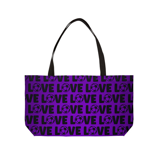 Soccer Weekender Tote Bag - Personalized Sports Mom Gift