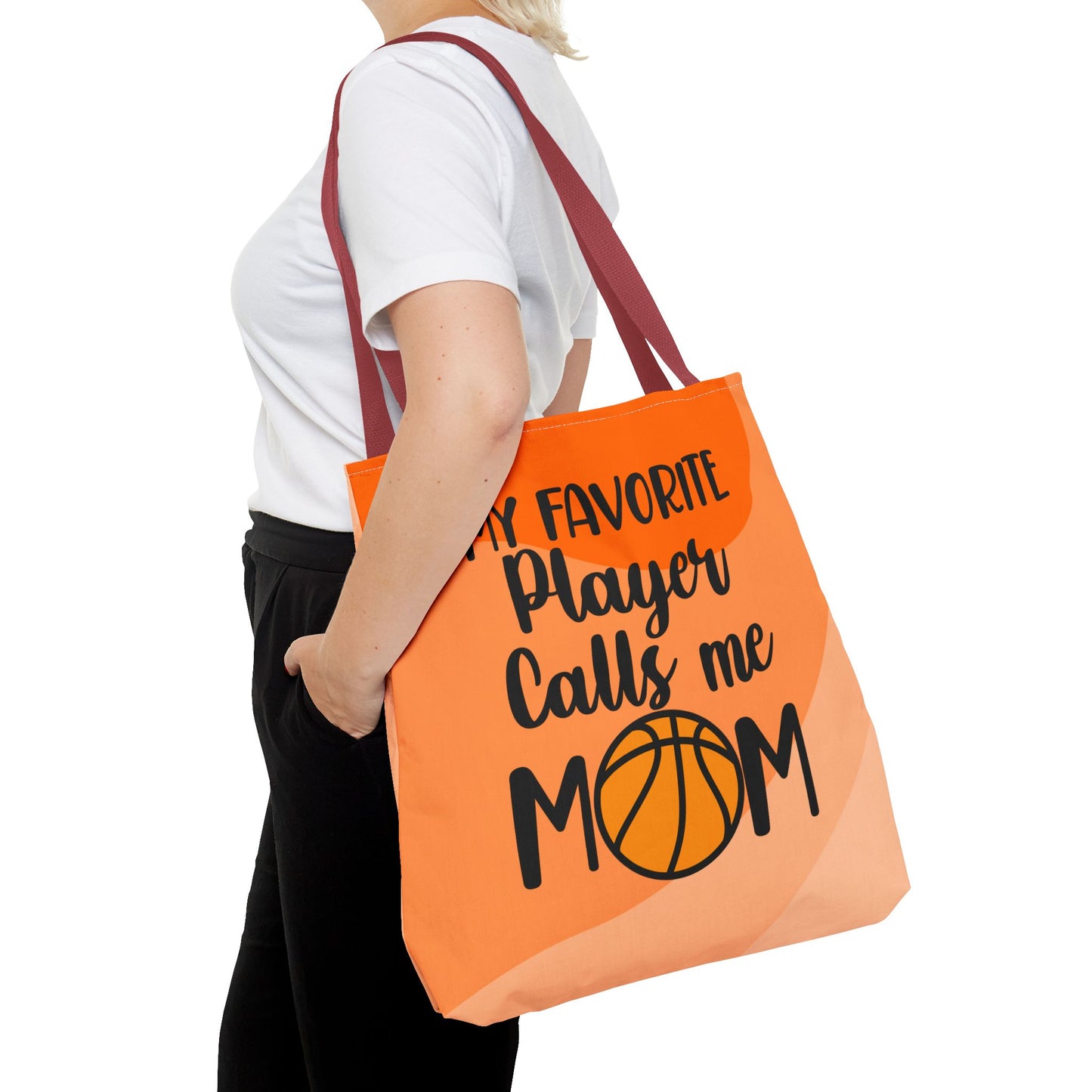 Personalized Basketball Mom Tote Bag