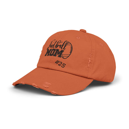 Football Mom Distressed Cap - Stylish & Casual Gift for Sports Moms