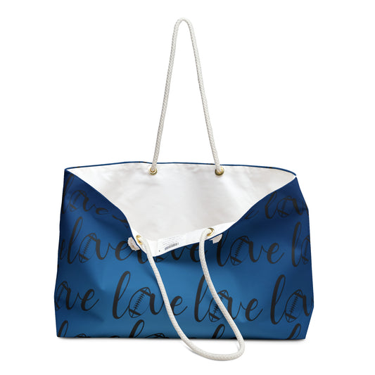 Personalize Sports Parents Weekender Bag, Football Mom, Custom Mom's Gift