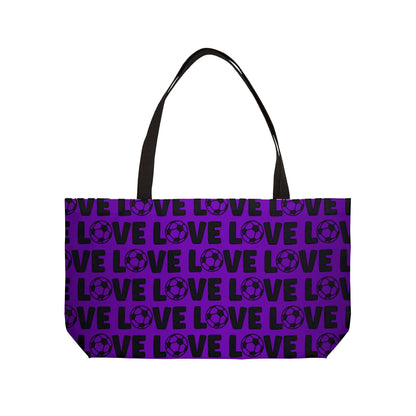 Soccer Weekender Tote Bag - Personalized Sports Mom Gift