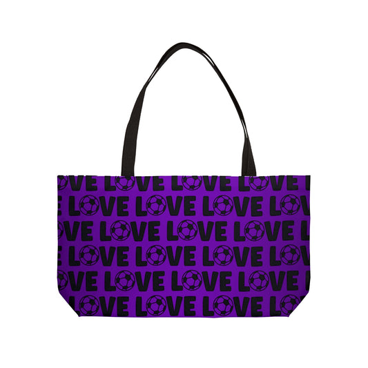 Soccer Weekender Tote Bag - Personalized Sports Mom Gift