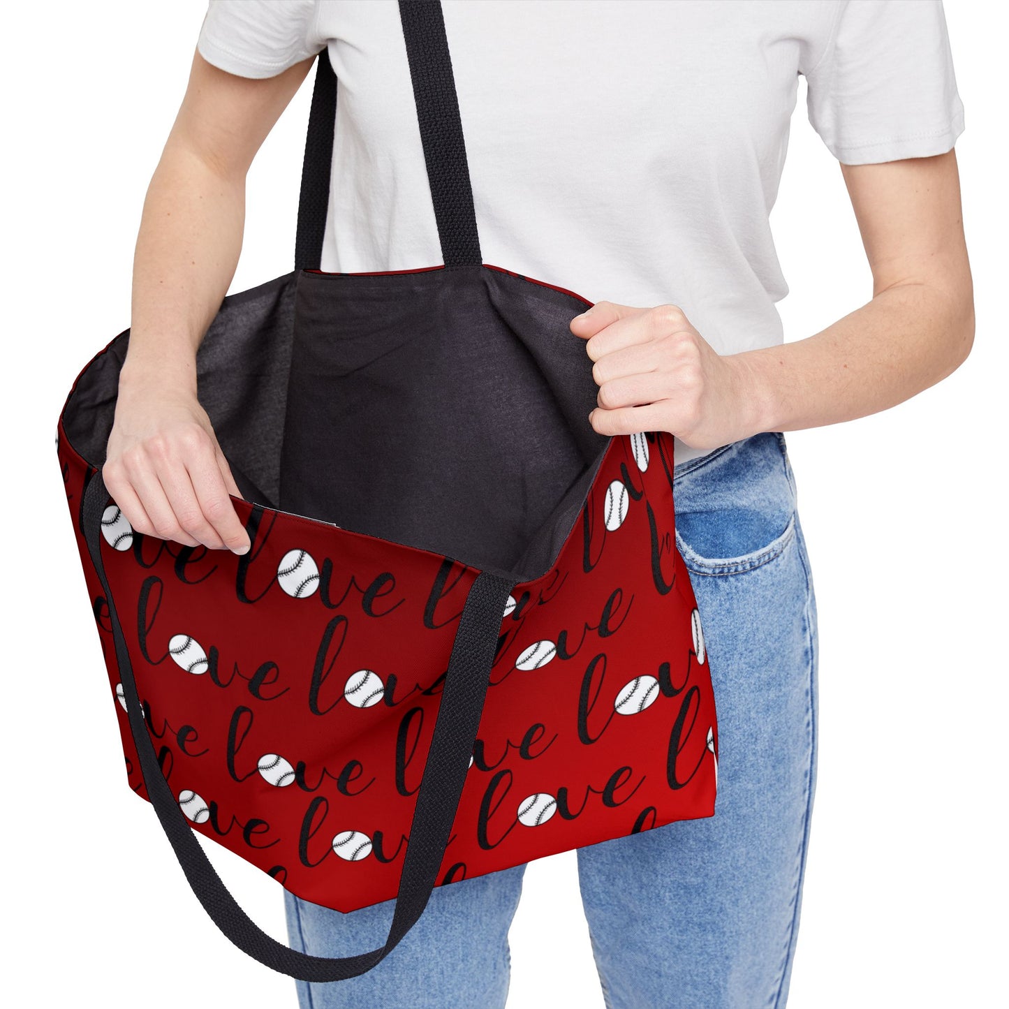 Baseball Weekender Tote Bag - Personalized Sports Mom Gift
