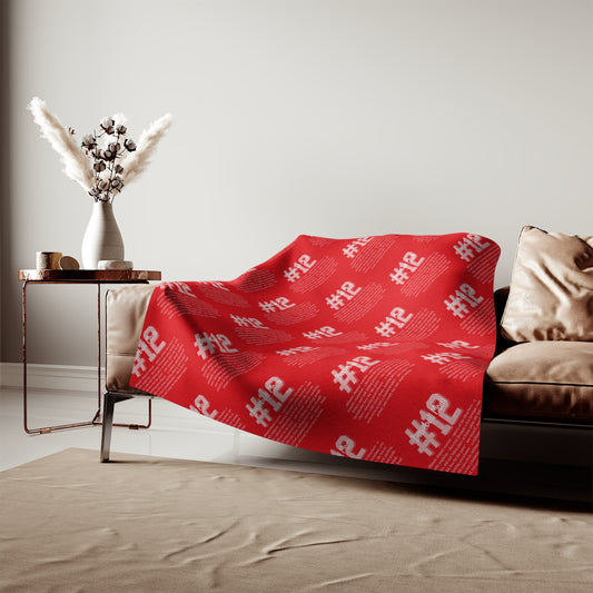 Baseball Mom Sweatshirt Blanket with Meaning, Child's Number Personalization