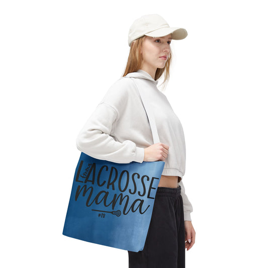 Custom Lacrosse Mom Tote Bag