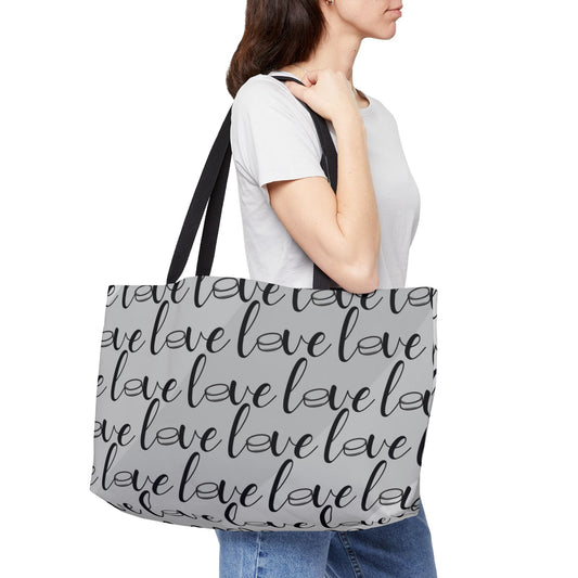 Hockey Weekender Tote Bag - Personalized Sports Mom Gift