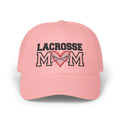 Personalized Lacrosse Mom Cap with Heart Design