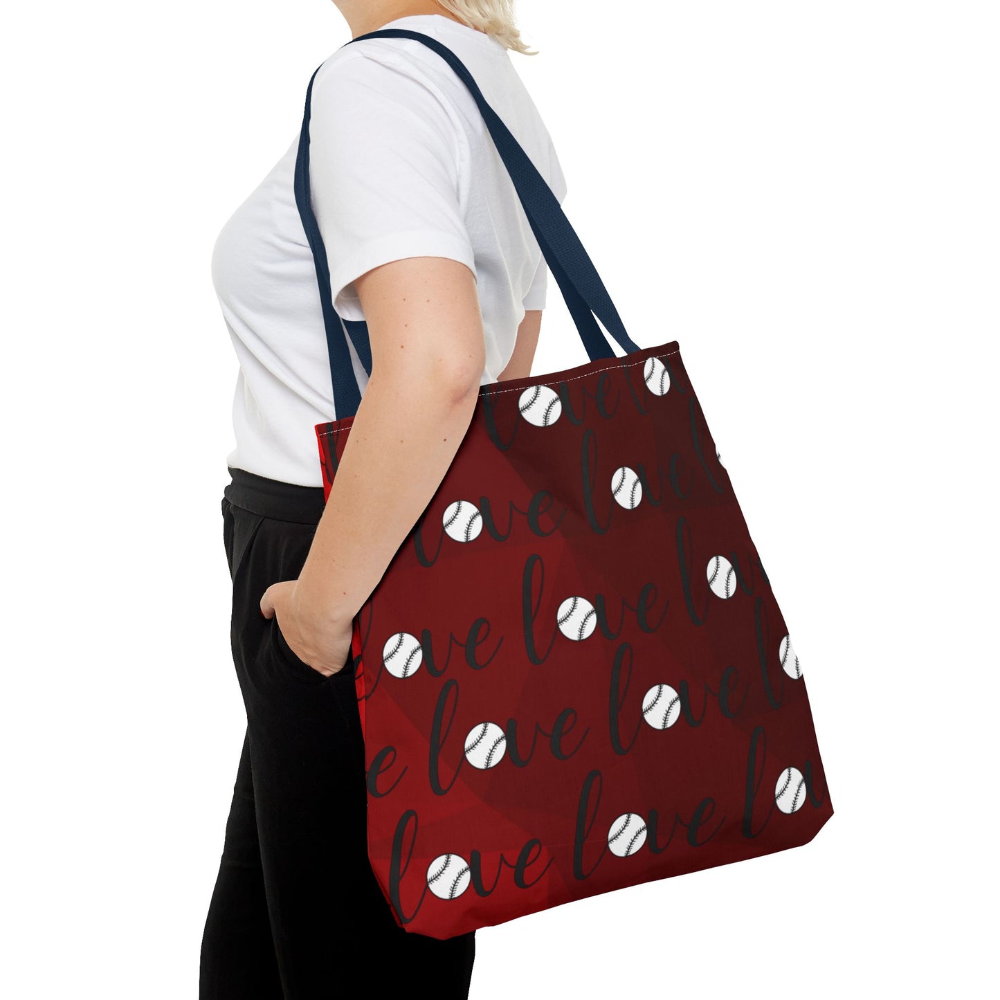 Personalized Baseball Mom Tote Bag