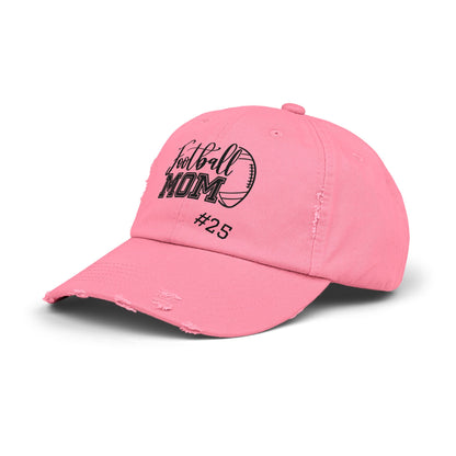Football Mom Distressed Cap - Stylish & Casual Gift for Sports Moms
